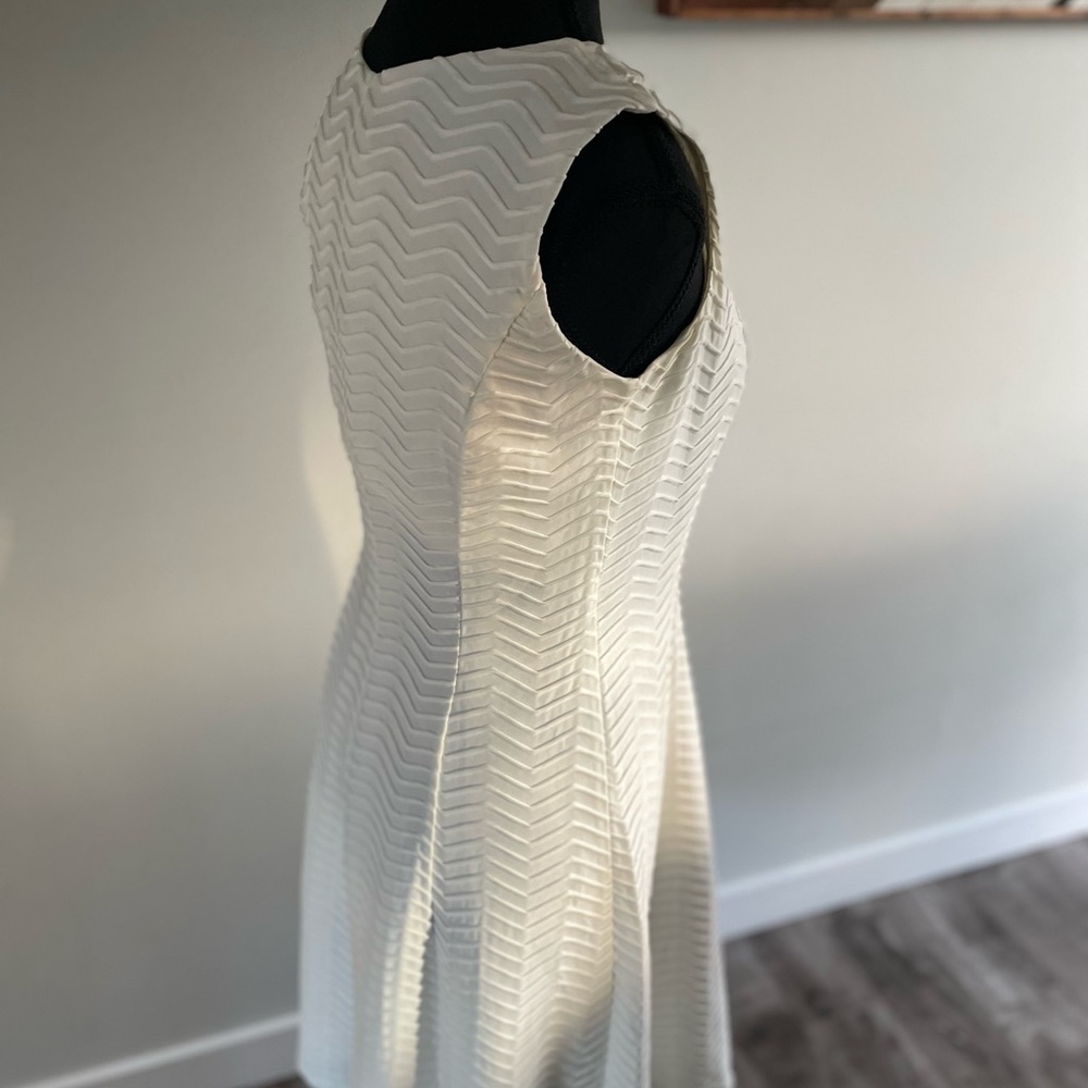 White Midi Dress with Cut Outs - Picture 4 of 7